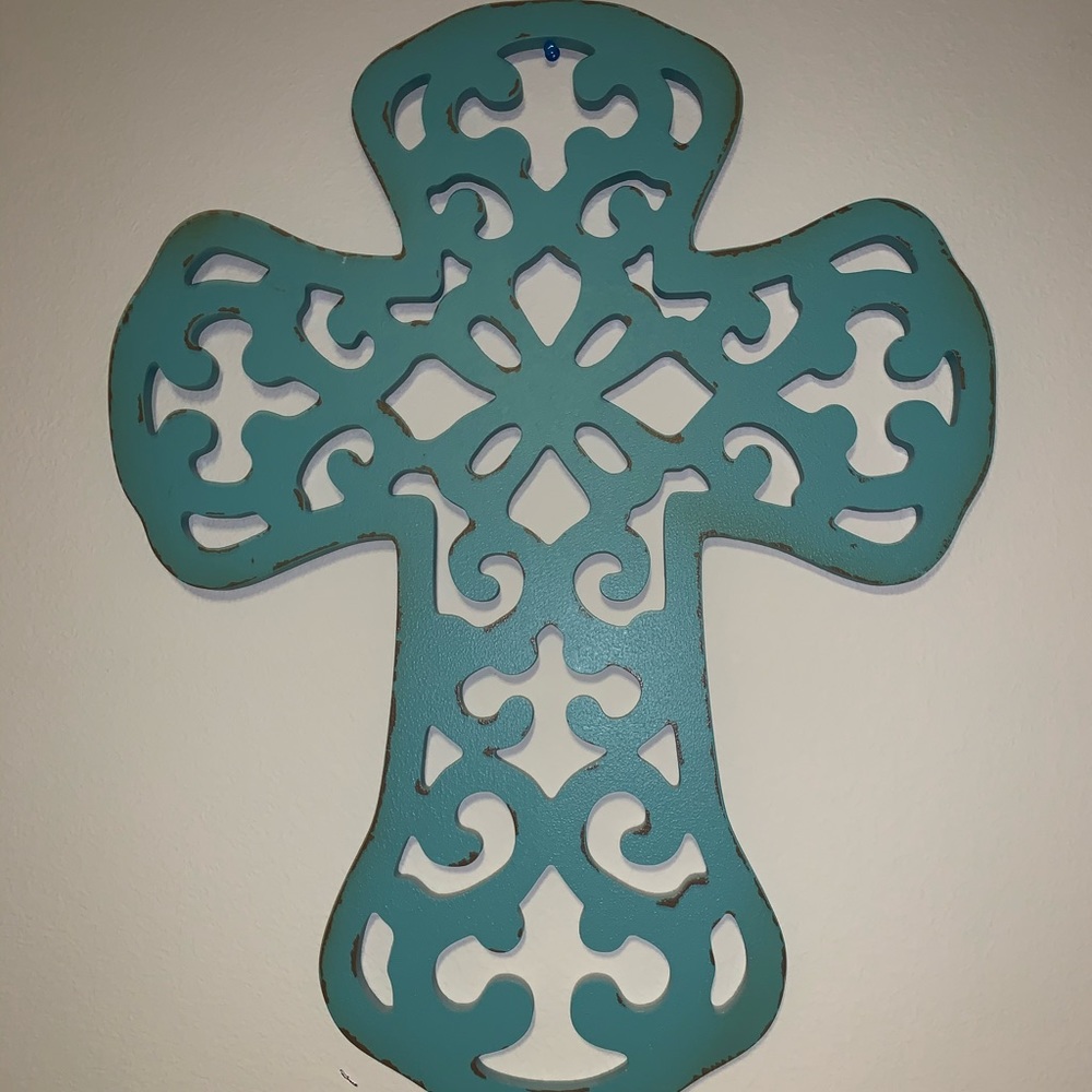 Teal cross